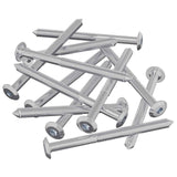 Viti per mobili 1200 pcs Argento Acciaio