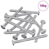 Viti per mobili 1200 pcs Argento Acciaio