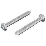 Vite 2 pcs Argento M6 x 50 mm Acciaio