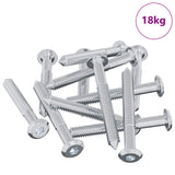 Vite 1800 pcs Argento M6 x 50 mm Acciaio