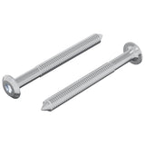 Vite 2 pcs Argento M6 x 60 mm Acciaio