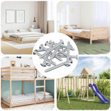 Vite 1600 pcs Argento M6 x 60 mm Acciaio