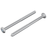 Vite 2 pcs Argento M6 x 85 mm Acciaio
