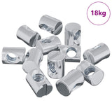 Dado per Barile 3462 pcs Argento M6 x 13 mm Ferro