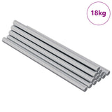 Asta Filettata 900 pcs Argento Acciaio