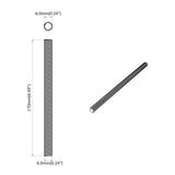 Asta Filettata 12 pcs Argento 6 x 170 mm Acciaio