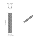 Asta Filettata 12 pcs Argento 8 x 55 mm Acciaio