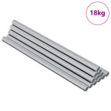 Barre filettate 900 pcs Argento Metallo