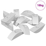 Dado a mezzaluna 13000 pcs Bianco Polipropilene
