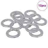 Rondelle 12 pcs Argento 10 x 10 x 0,8 mm Ferro