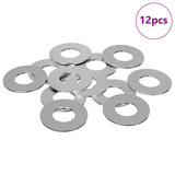 Rondelle 12 pcs Argento 16 x 16 x 1,5 cm Ferro