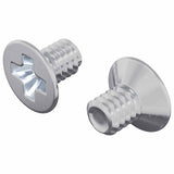 Viti a testa conica 2 pcs Argento M4 x 6 mm Acciaio