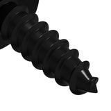 Chiodo autofilettante 2 pcs Nero 3,5 x 12 mm Ferro