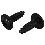 Chiodo autofilettante 2 pcs Nero 3,5 x 12 mm Ferro