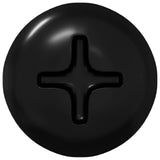 Chiodo autofilettante 12 pcs Nero 4 x 25 mm Acciaio