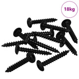 Chiodo autofilettante 9000 pcs Nero Acciaio