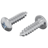 Vite 2 pcs Argento M4 x 16 mm Acciaio