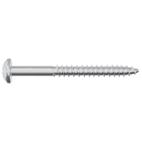 Vite in Legno 12 pcs Argento 9,8 x 53 mm Acciaio