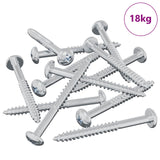 Vite in Legno 3273 pcs Argento 9,8 x 53 mm Acciaio