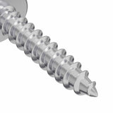 Viti in Legno 2 pcs Argento M4 x 20 mm Acciaio