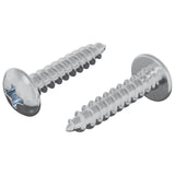 Viti in Legno 2 pcs Argento M4 x 20 mm Acciaio
