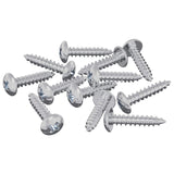 Viti in Legno 12 pcs Argento M3,5 x 20 mm Acciaio