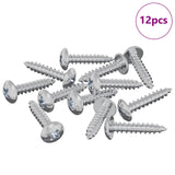 Viti in Legno 12 pcs Argento M3,5 x 20 mm Acciaio