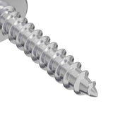 Viti in Legno 10976 pcs Argento Acciaio