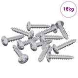 Viti in Legno 10976 pcs Argento Acciaio
