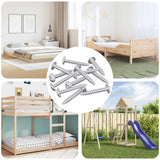 Viti in Legno 9231 pcs Argento Acciaio