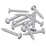 Viti in Legno 8451 pcs Argento Acciaio