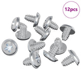 Viti a Brugola 12 pcs Argento M4 x 5 mm Ferro