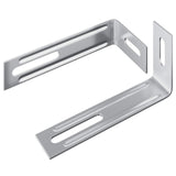 Supporto Anti Ribaltamento 2 pcs Argento 74,5 x 15 x 32 mm