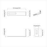 Supporto Anti Ribaltamento 12 pcs Argento 74,5 x 15 x 32 mm