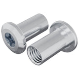 Dado a bloccaggio 2 pcs Nichel M6 x 25 mm Acciaio