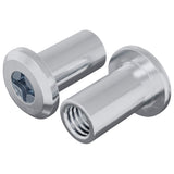 Dado a bloccaggio 2 pcs Argento M6 x 15 mm Acciaio