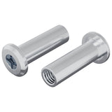 Dado a bloccaggio 2 pcs Argento M6 x 25 mm Acciaio