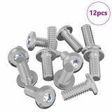 Vite con Testa Bloccante 12 pcs Argento M6 x 15 mm Acciaio