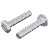 Vite con Testa Bloccante 2 pcs Argento M6 x 30 mm Acciaio