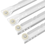 Scorrevole per cassetti 2 pcs Bianco 250 mm Acciaio
