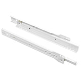 Scorrevole per cassetti 2 pcs Bianco 250 mm Acciaio