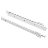 Scorrevole per cassetti 2 pcs Bianco 300 mm Acciaio