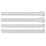 Scorrevole per cassetti 12 pcs Bianco 300 mm Acciaio