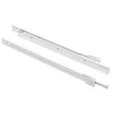Scorrevole per cassetti 2 pcs Bianco 350 mm Acciaio