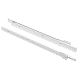 Scorrevole per cassetti 2 pcs Bianco 400 mm Acciaio