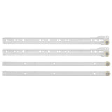 Scorrevole per cassetti 2 pcs Bianco 400 mm Acciaio