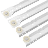 Scorrevole per cassetti 12 pcs Bianco 400 mm Acciaio