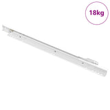 Scorrevole per cassetti 55 pcs Bianco Acciaio