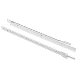 Scorrevole per cassetti 2 pcs Bianco 450 mm Acciaio