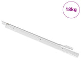 Scorrevole per cassetti 49 pcs Bianco Acciaio